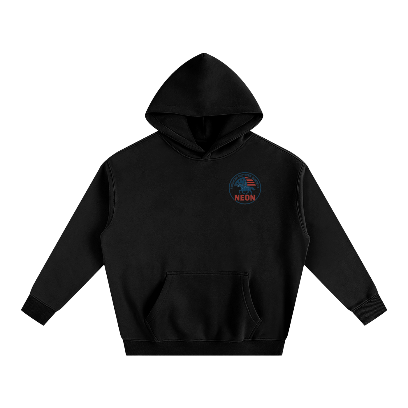 NEON Essential Cowboy Reverse | Oversize Fleeced Hoodie - NEON American Clothing