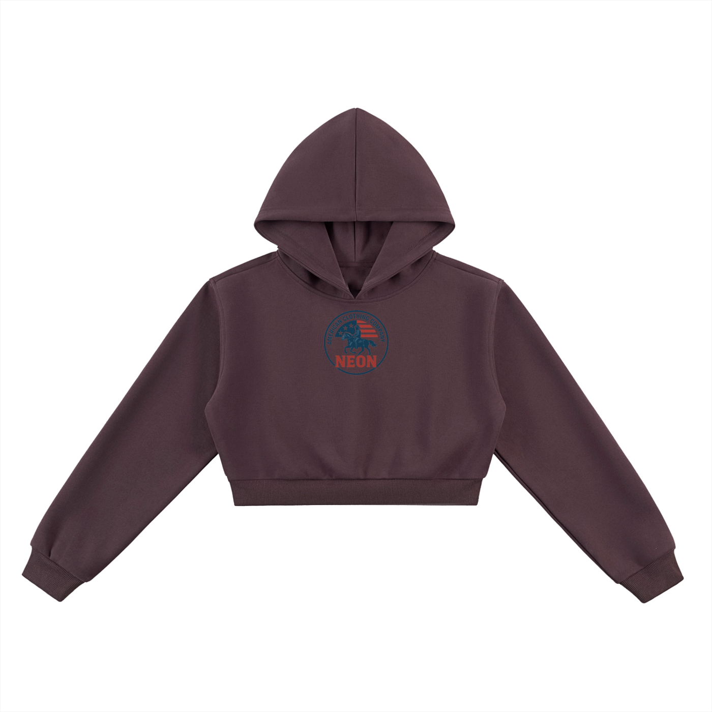NEON Essentials | Cropped Hoodie Reverse - NEON American Clothing