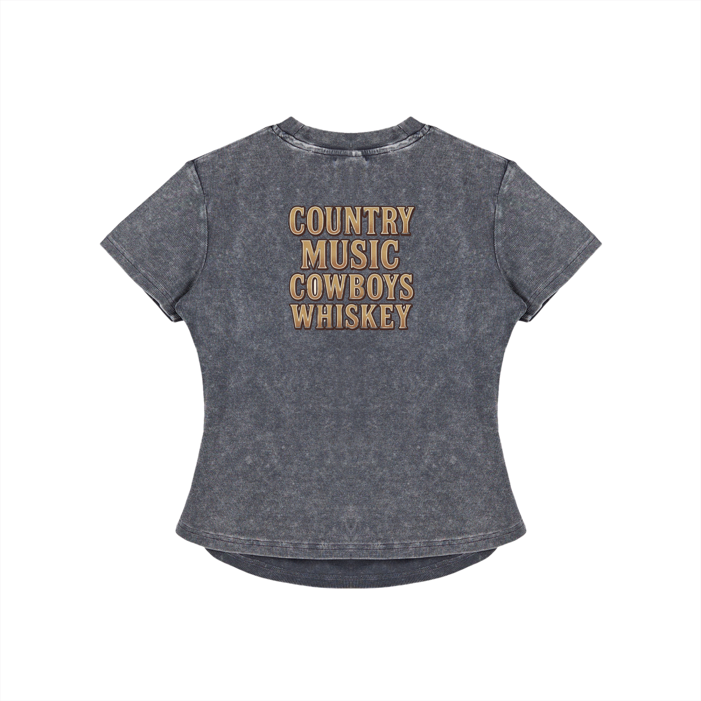 NEON Country Music, Cowboys & Whiskey | Fitted Tee - NEON American Clothing