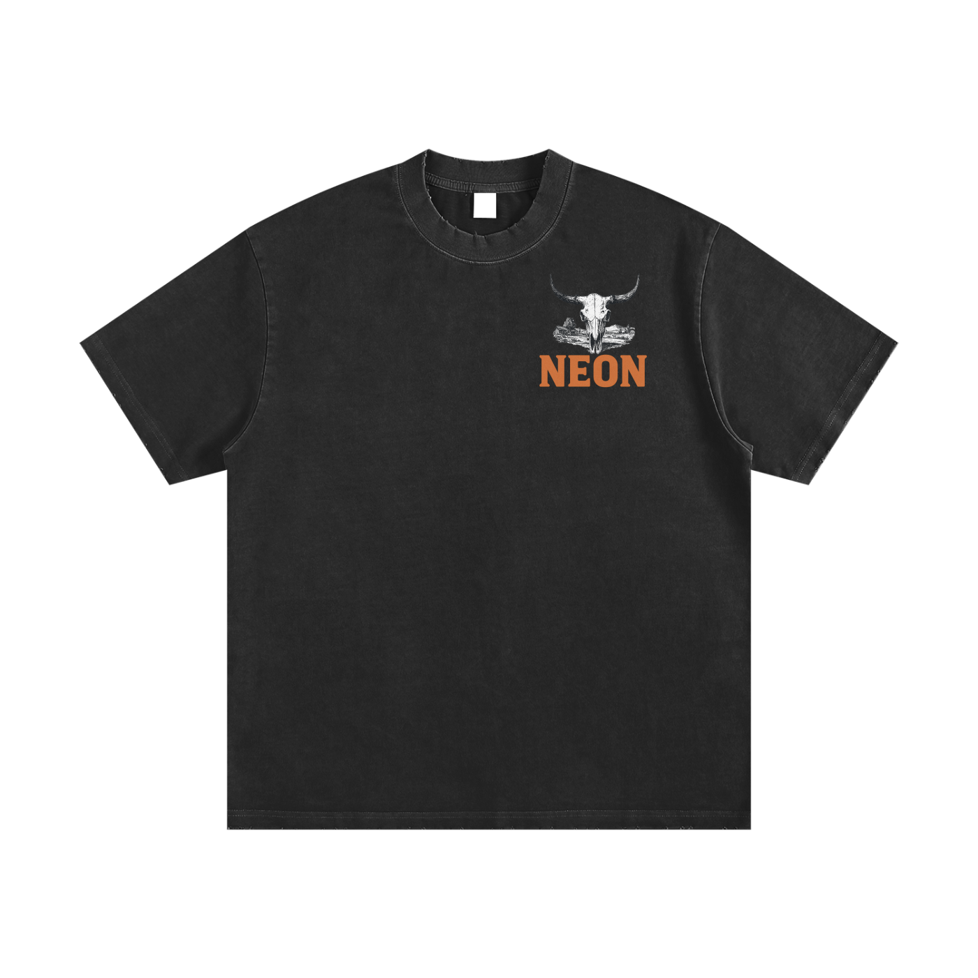 NEON Buffalo | Heavyweight Frayed T-Shirt