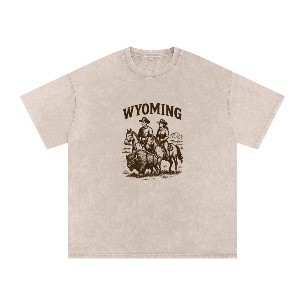 Wyoming Washed Tee - NEON American Clothing