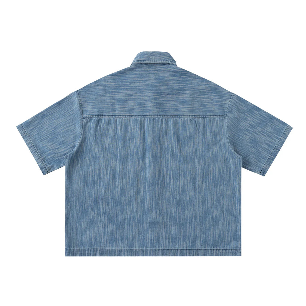 NEON Distressed Wash Short-Sleeve Shirt - NEON American Clothing