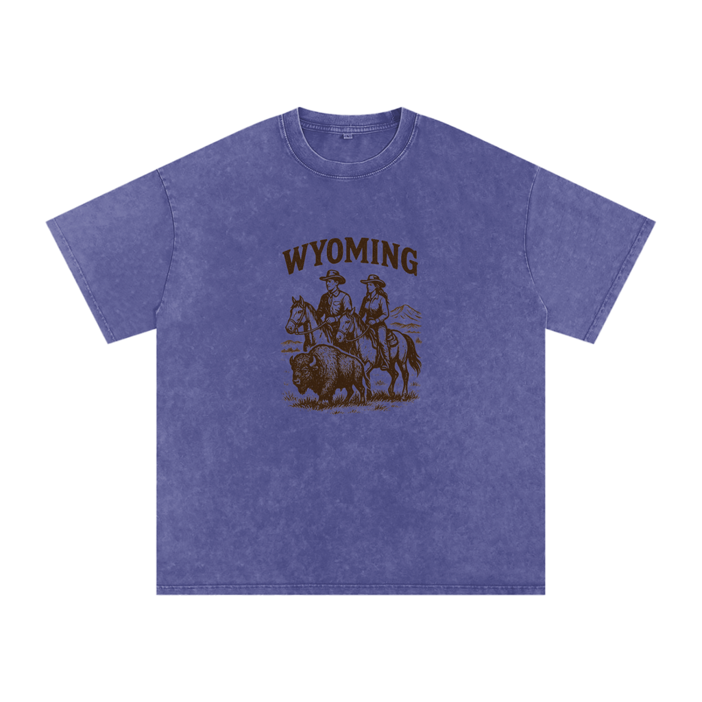 Wyoming Washed Tee - NEON American Clothing