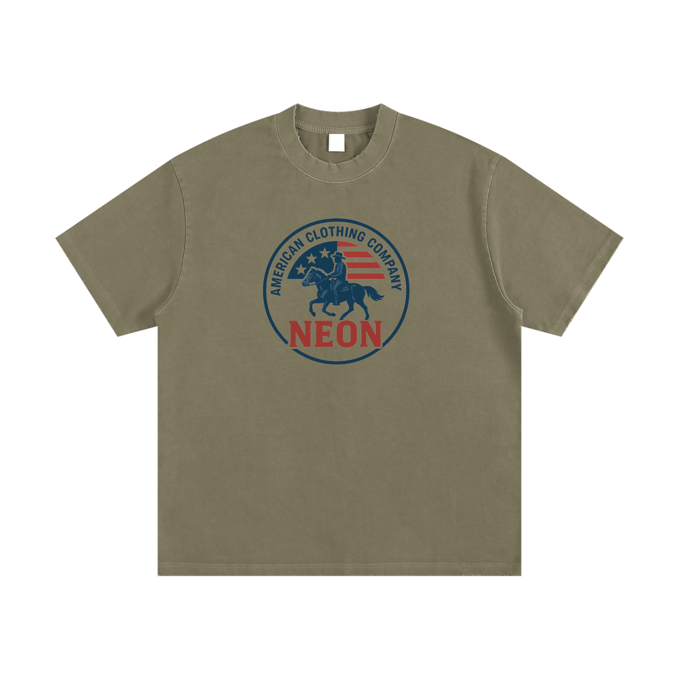 NEON Essential Cowboy | Frayed Cotton Tee - NEON American Clothing