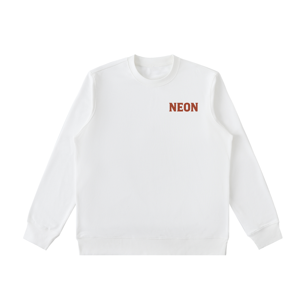 crew neck,sweatshirt,neon logo