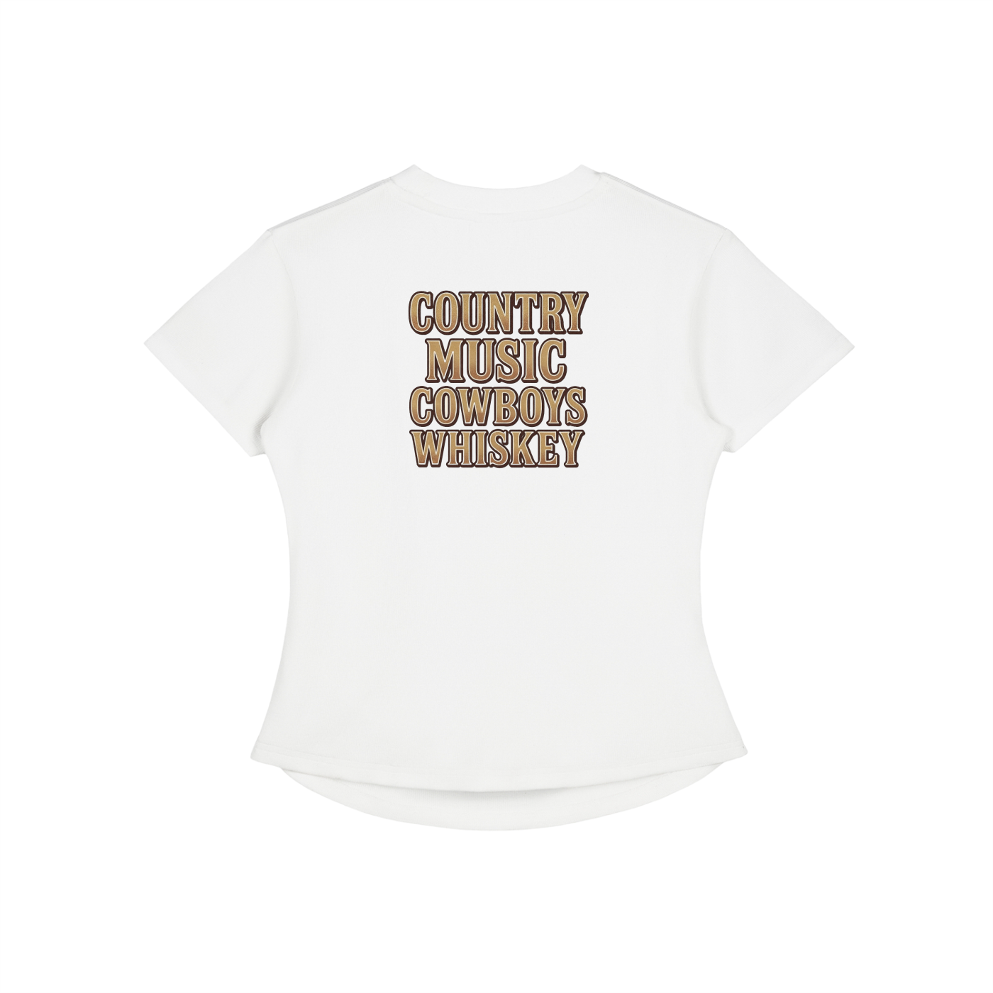 NEON Country Music, Cowboys & Whiskey | Fitted Tee - NEON American Clothing