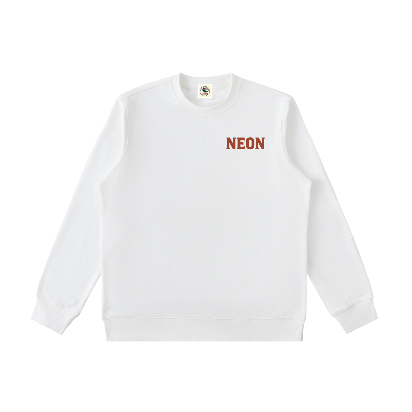 crew neck,sweatshirt,neon logo