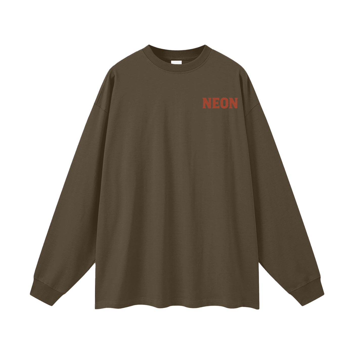 NEON Essentials | Oversized Logo Long Sleeve T-Shirt - NEON American Clothing