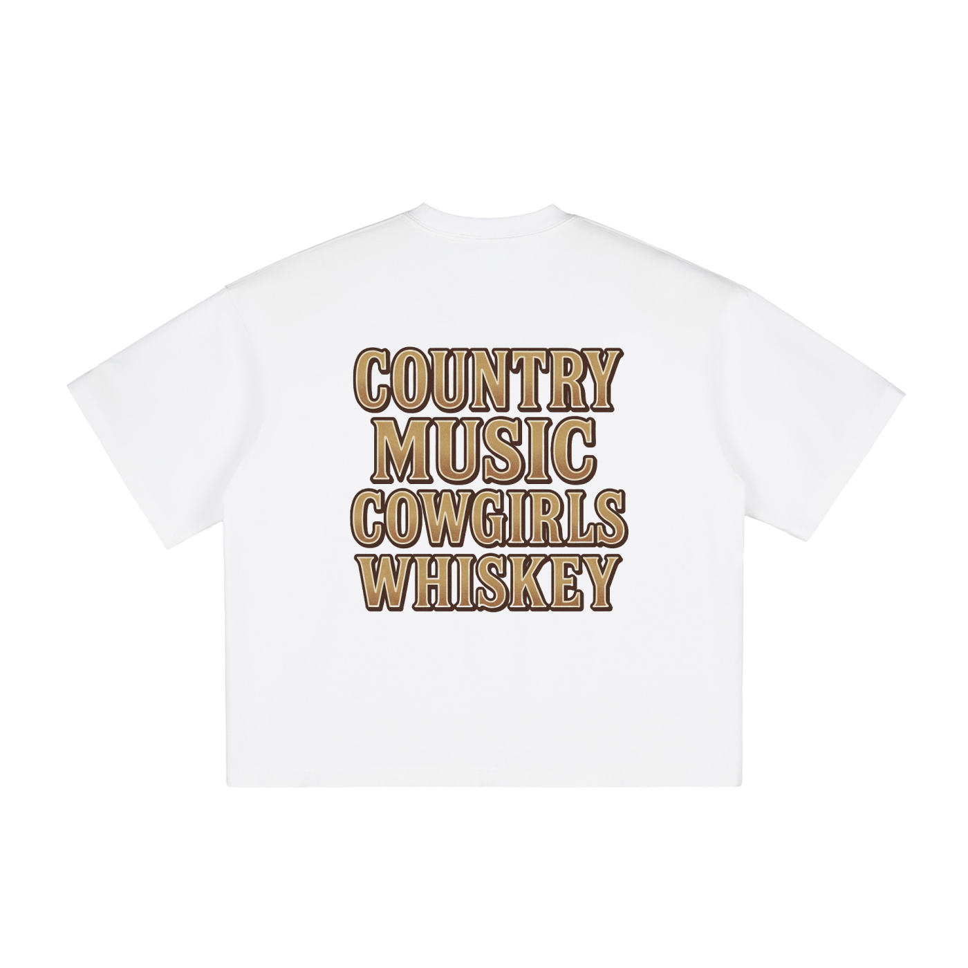 NEON Country Music, Cowgirls & Whiskey - Vintage Boxy Tee - NEON American Clothing