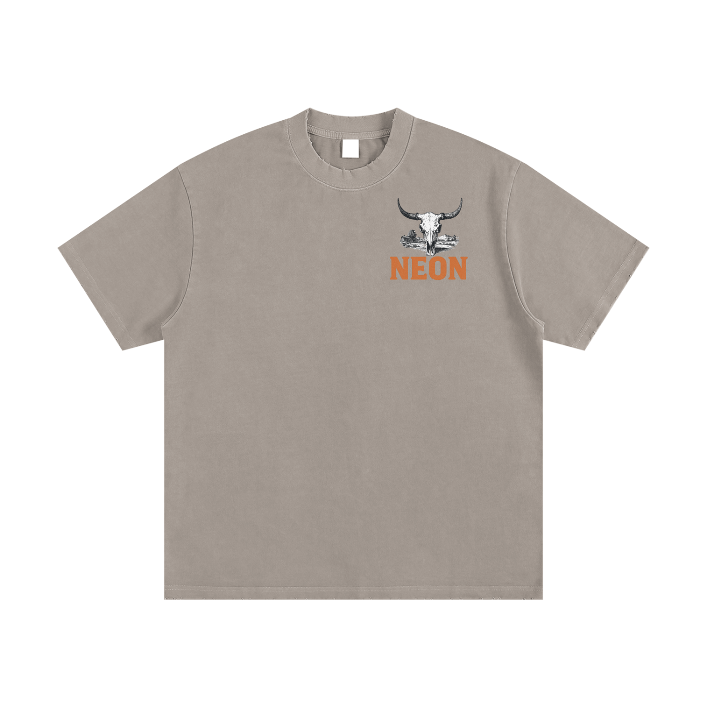 NEON Buffalo | Heavyweight Frayed T-Shirt