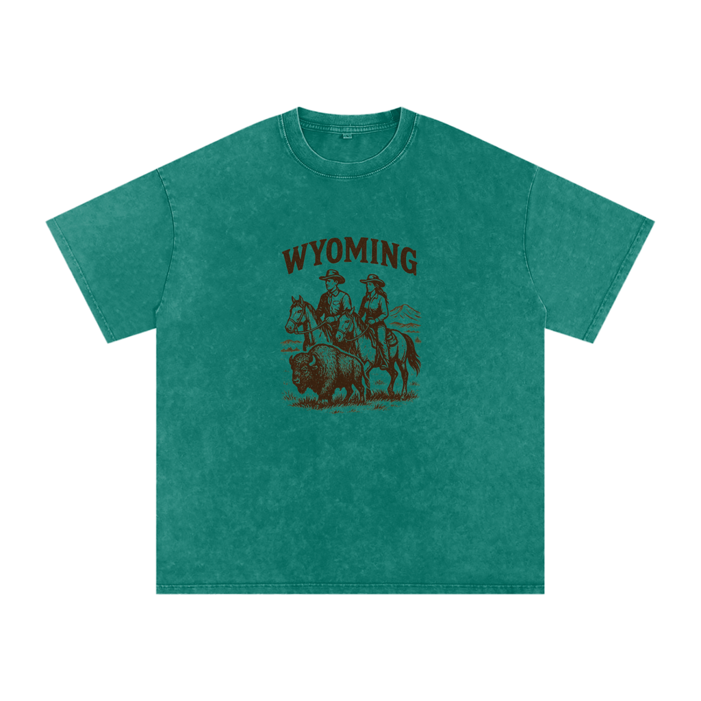 Wyoming Washed Tee - NEON American Clothing