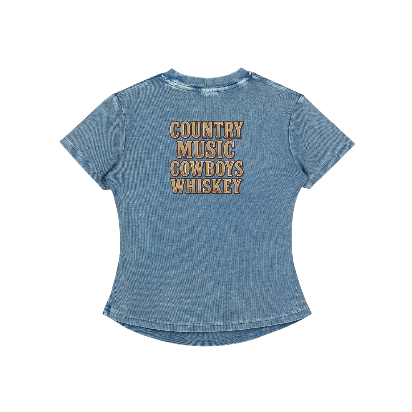 NEON Country Music, Cowboys & Whiskey | Fitted Tee - NEON American Clothing