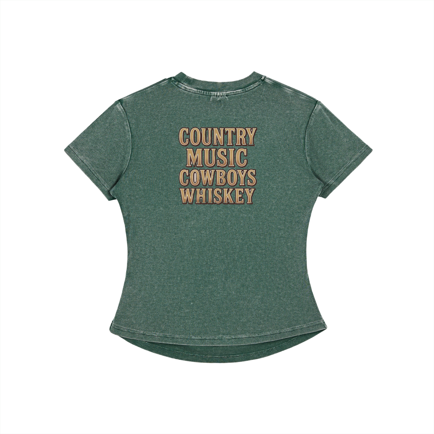 NEON Country Music, Cowboys & Whiskey | Fitted Tee - NEON American Clothing