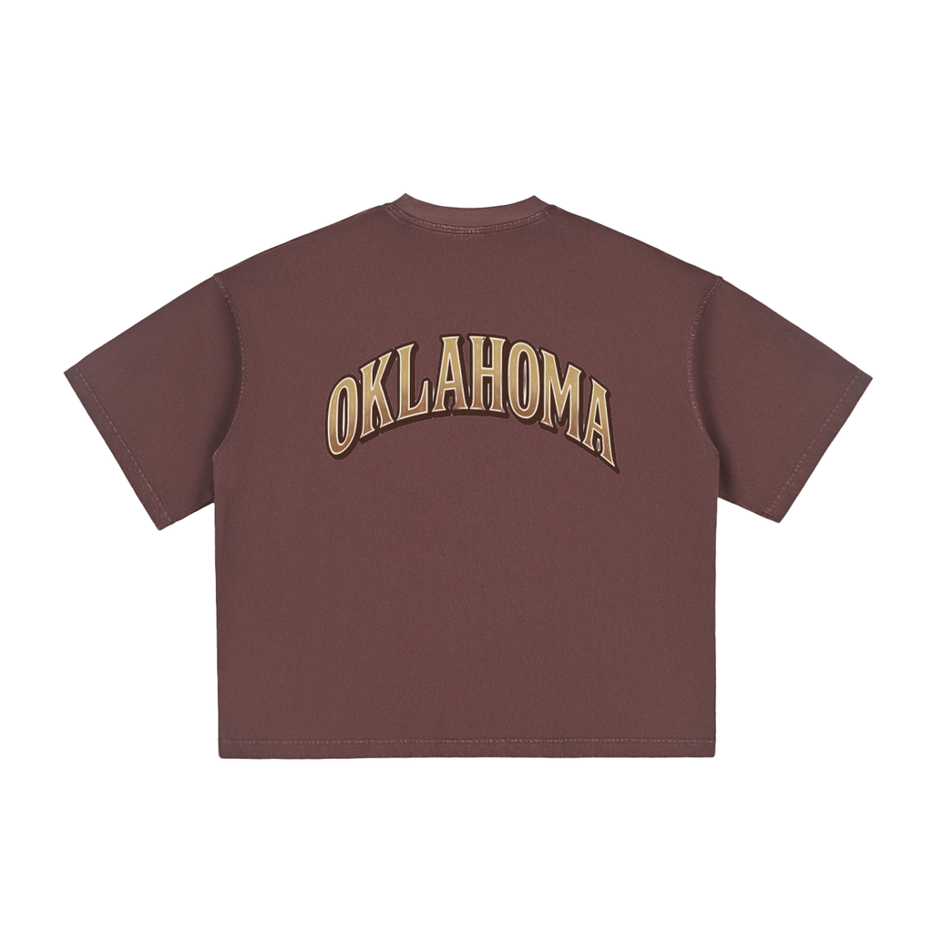NEON Oklahoma - Vintage Boxy Tee - NEON American Clothing