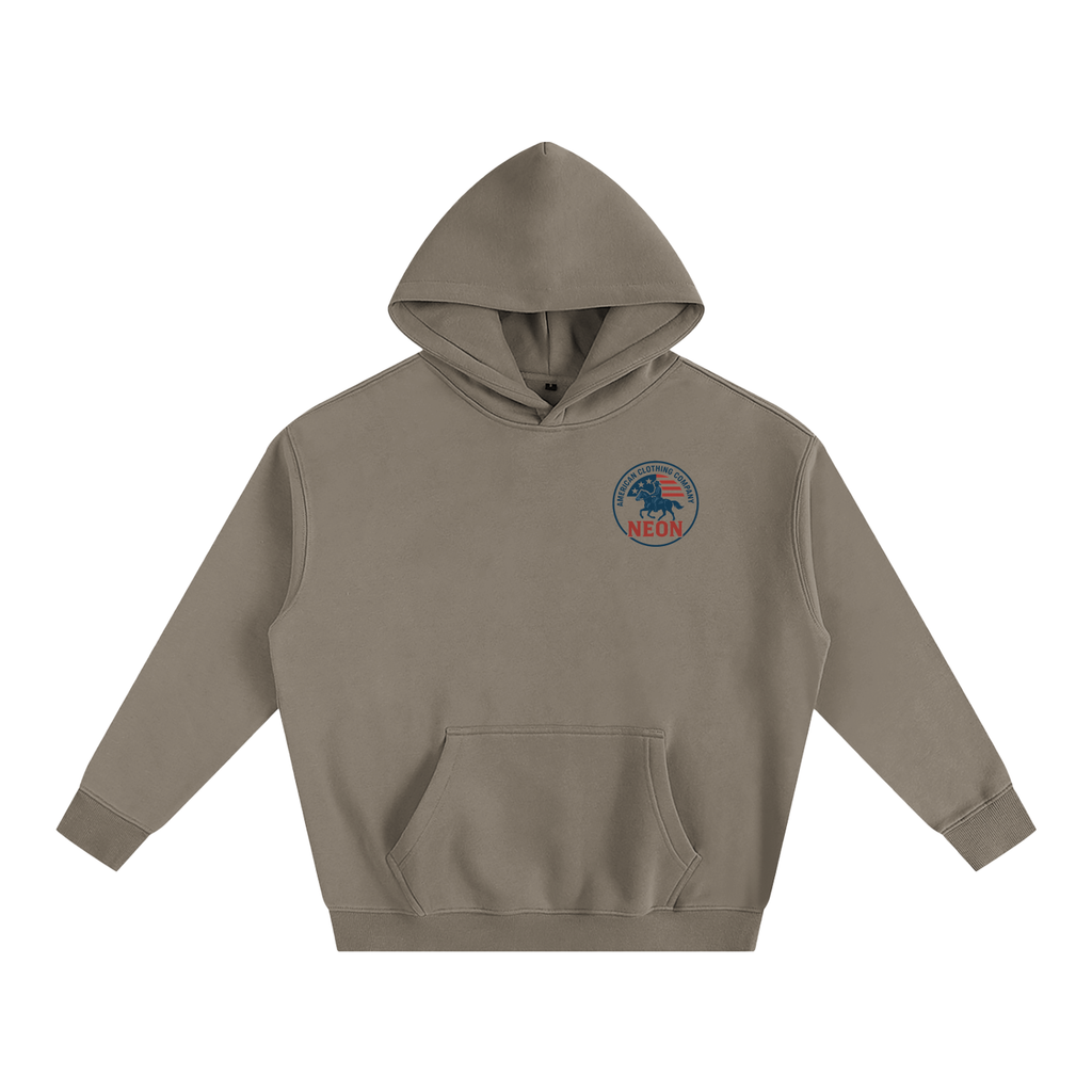 NEON Essential Cowboy Reverse | Oversize Fleeced Hoodie - NEON American Clothing