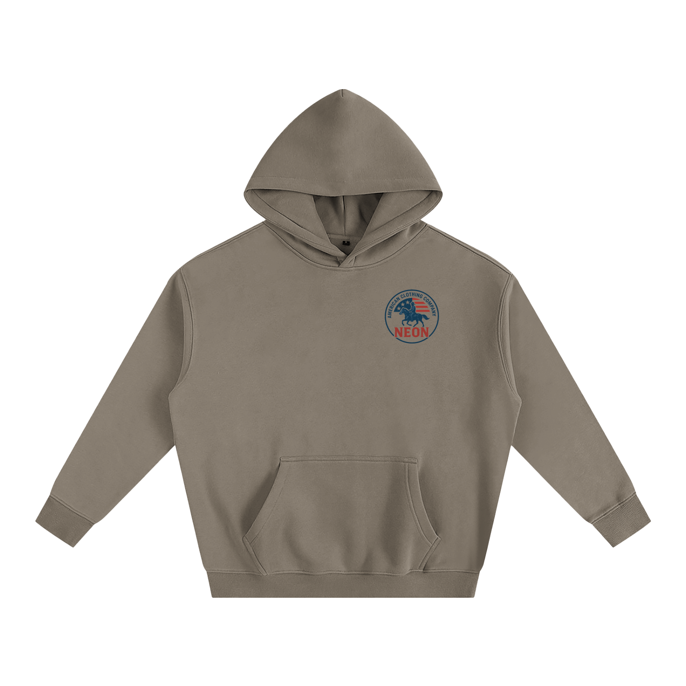 NEON Essential Cowboy Reverse | Oversize Fleeced Hoodie - NEON American Clothing