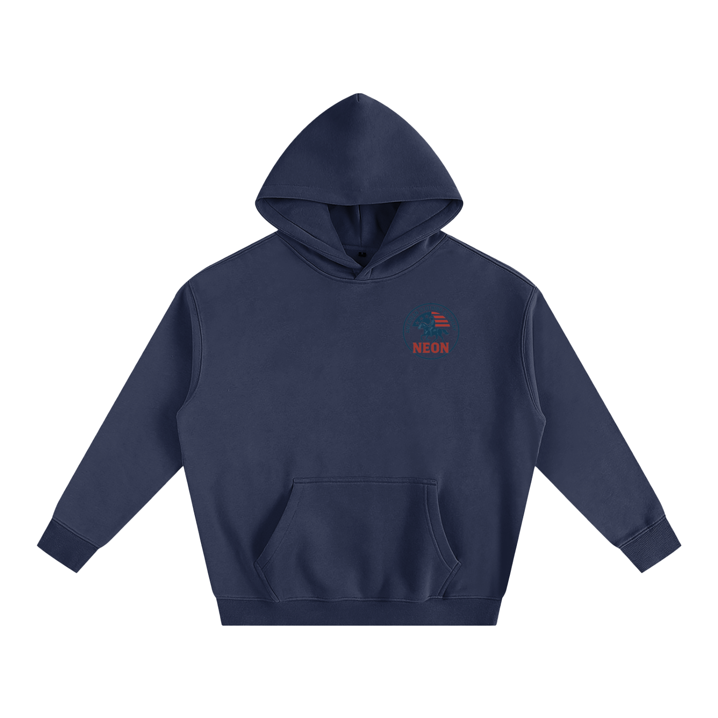 NEON Essential Cowboy Reverse | Oversize Fleeced Hoodie - NEON American Clothing
