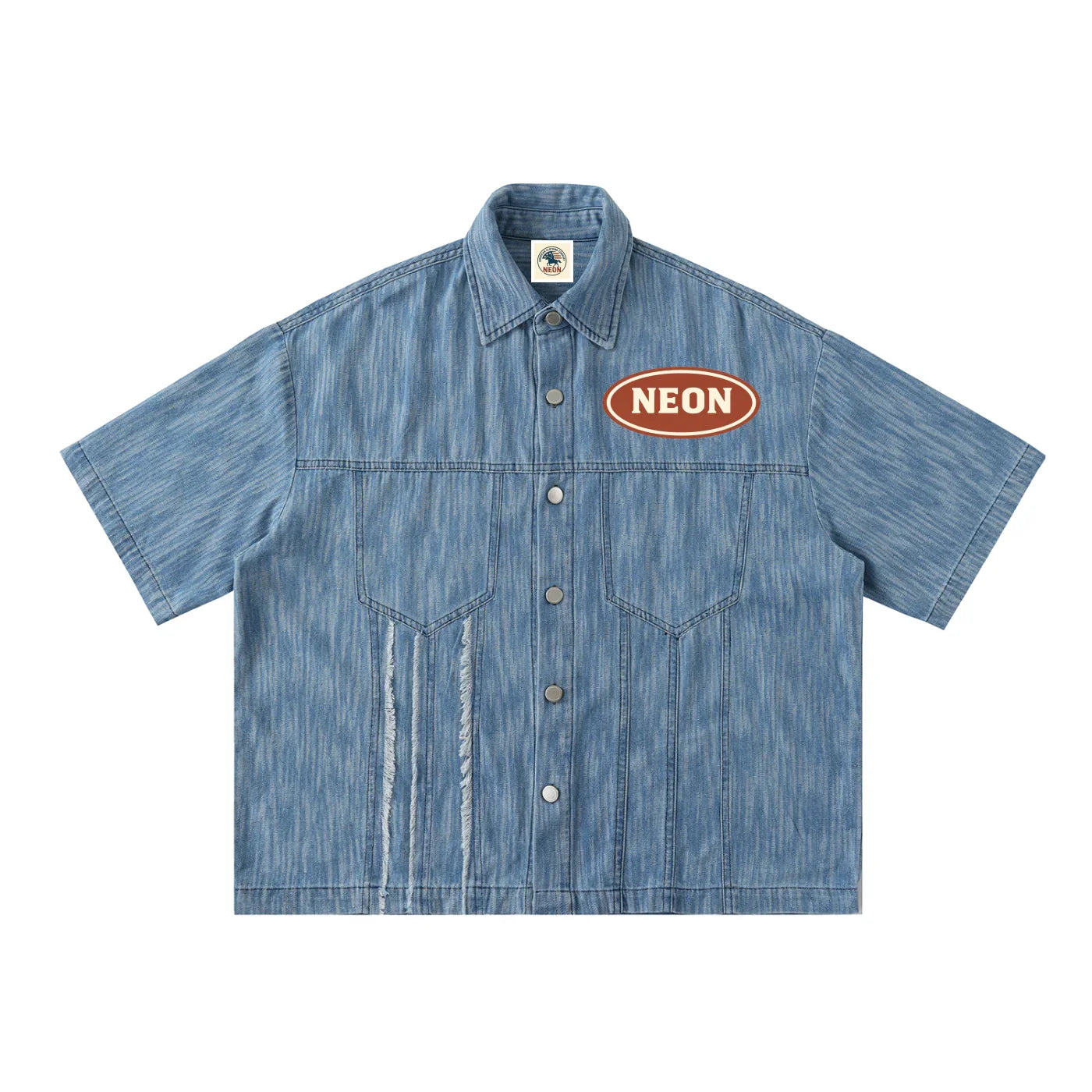 NEON Distressed Wash Short-Sleeve Shirt - NEON American Clothing
