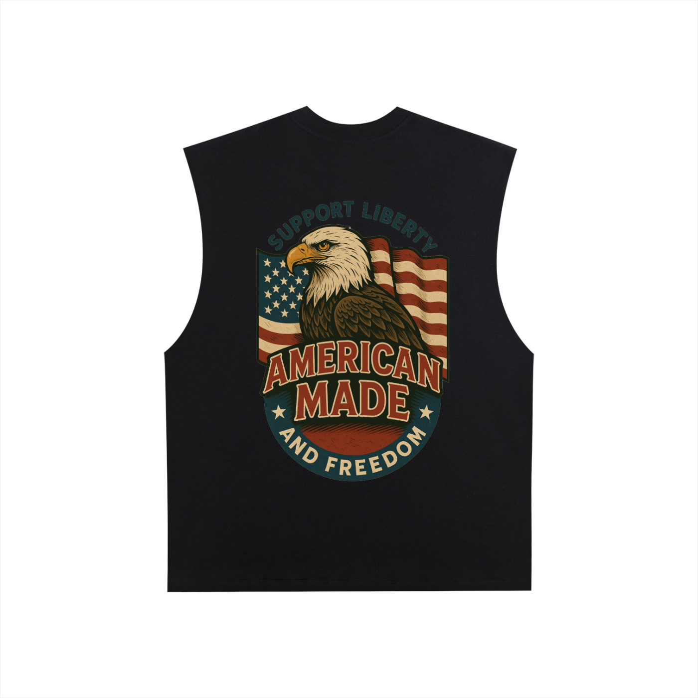 tank,vest,eagle,cowboy,american