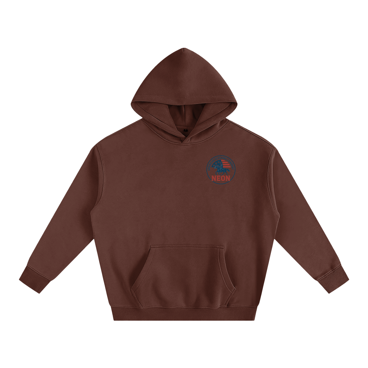 NEON Essential Cowboy Reverse | Oversize Fleeced Hoodie - NEON American Clothing