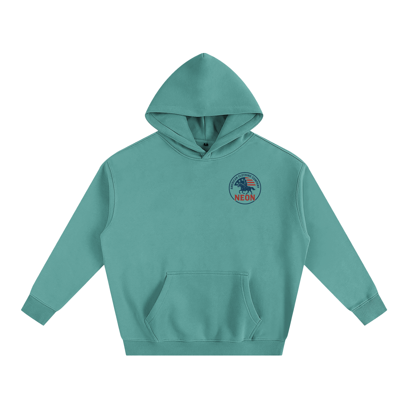 NEON Essential Cowboy Reverse | Oversize Fleeced Hoodie - NEON American Clothing