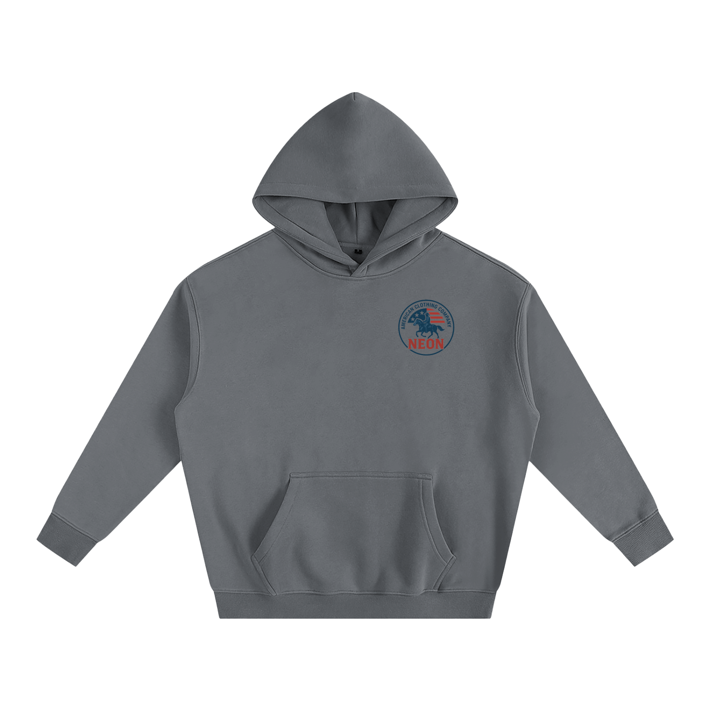 NEON Essential Cowboy Reverse | Oversize Fleeced Hoodie - NEON American Clothing